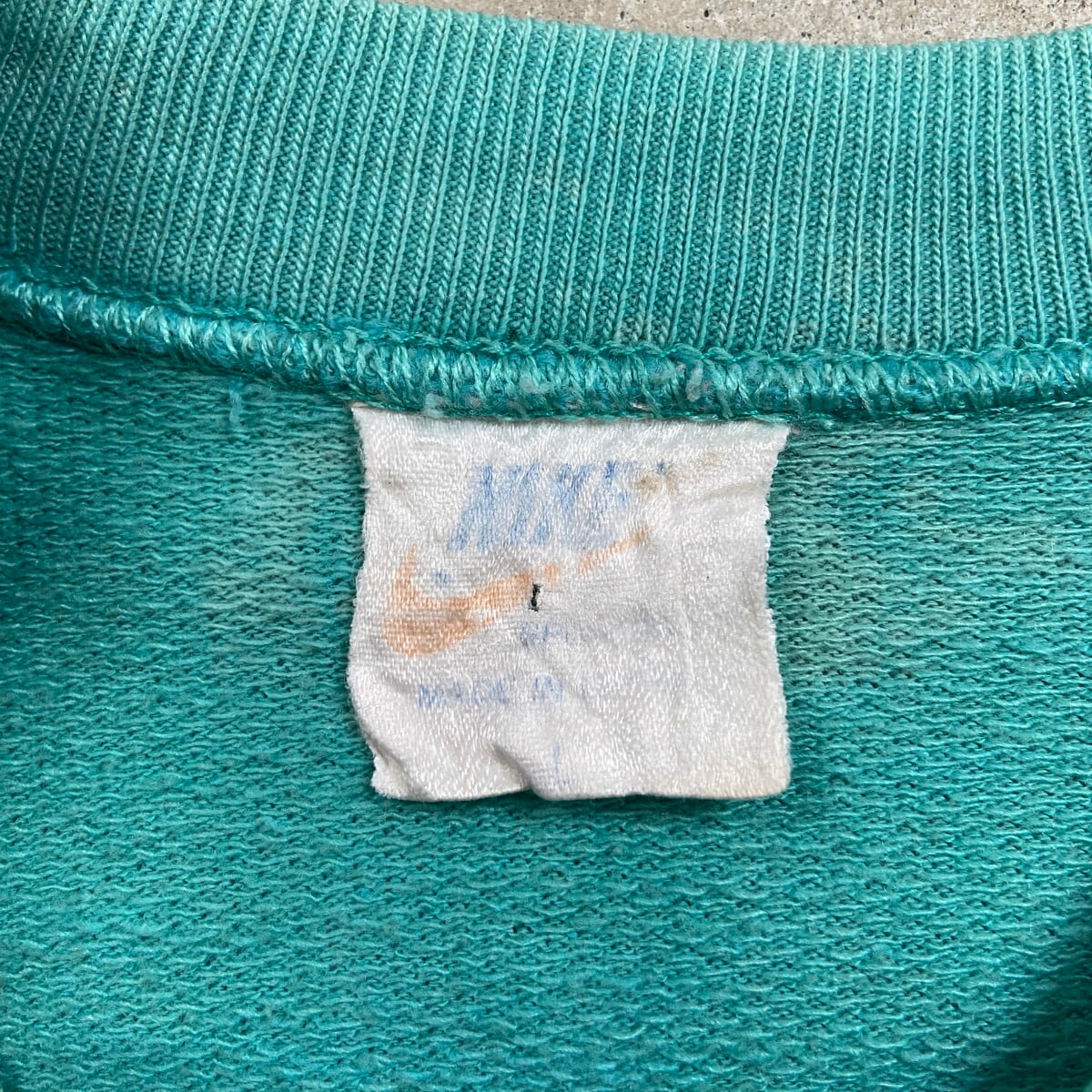 70年代 オレンジタグ NIKE ナイキ ビッグロゴプリント スウェット