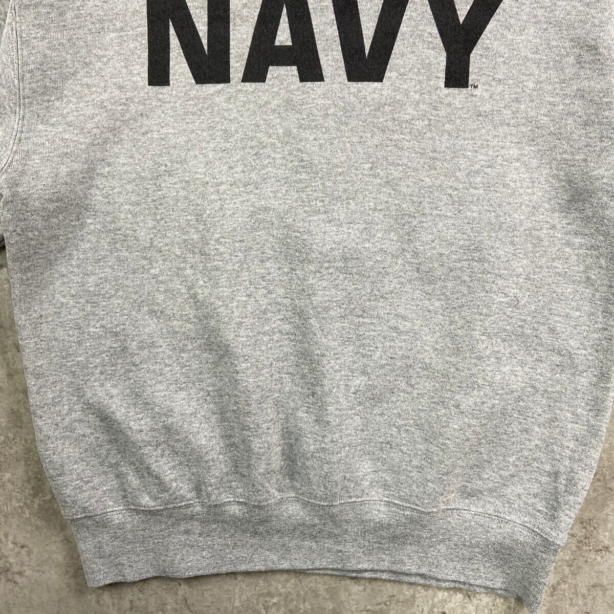 U.S.NAVY ミリタリー ロゴスウェット トレーナー メンズM 古着 U.S.