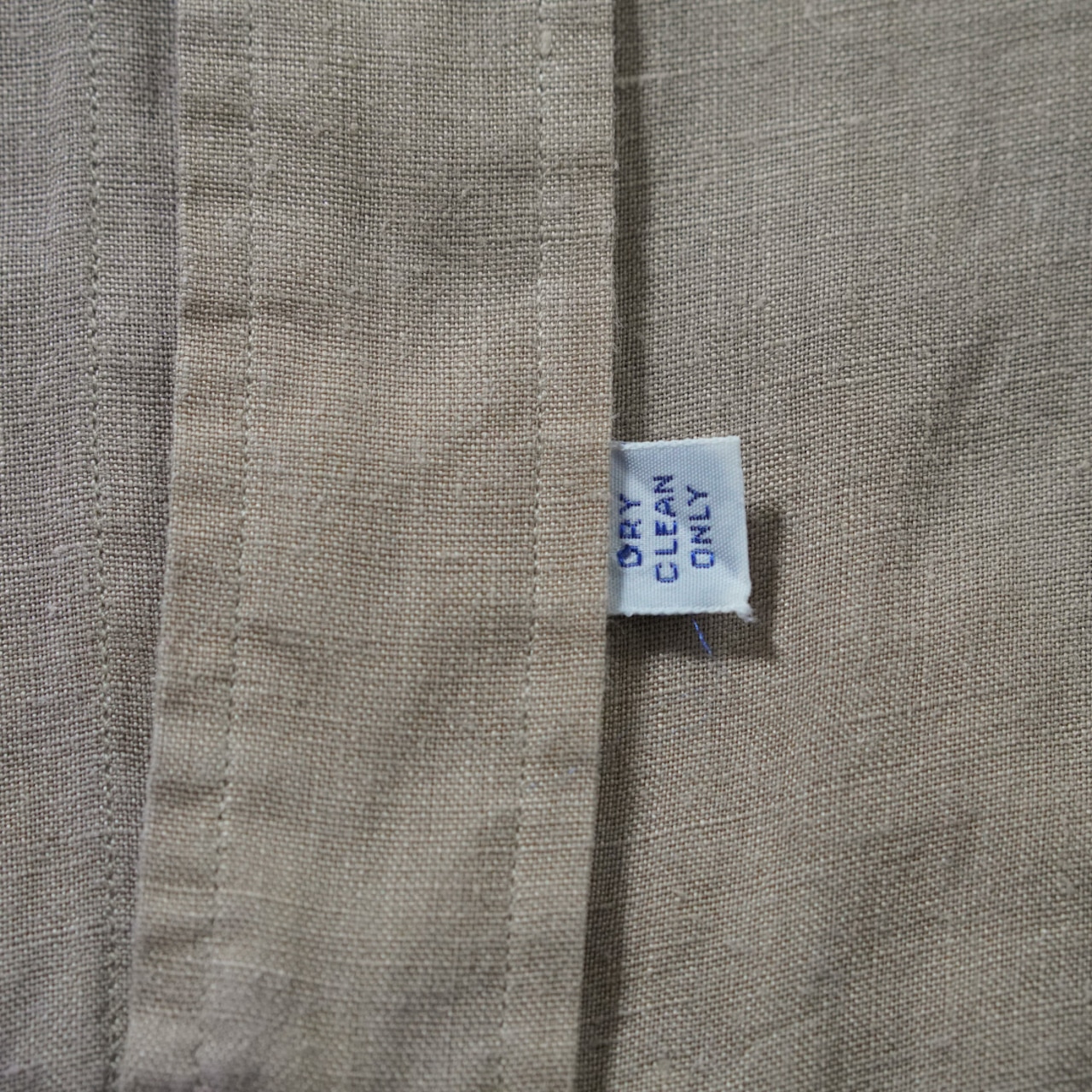 90s Ralph Lauren 100%LINEN BD shirt Sand XL 古着 - 9