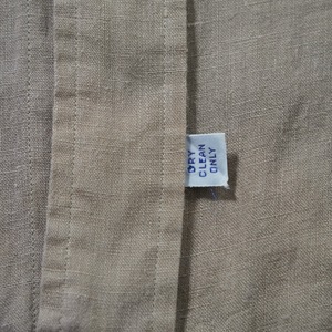 90s Ralph Lauren 100%LINEN BD shirt Sand XL 古着