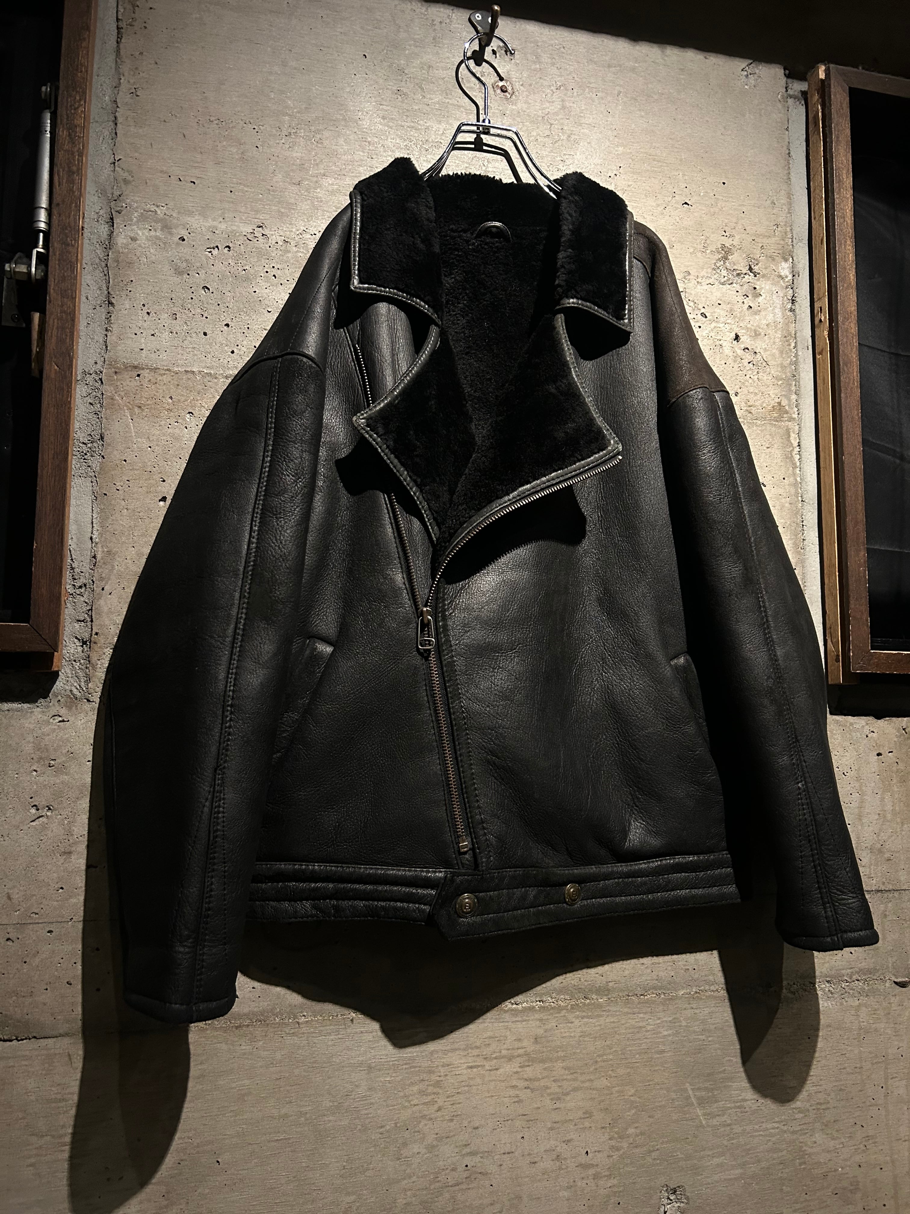 Caka】“極上” Double Riders Type Vintage Mouton Jacket | Caka(カカ
