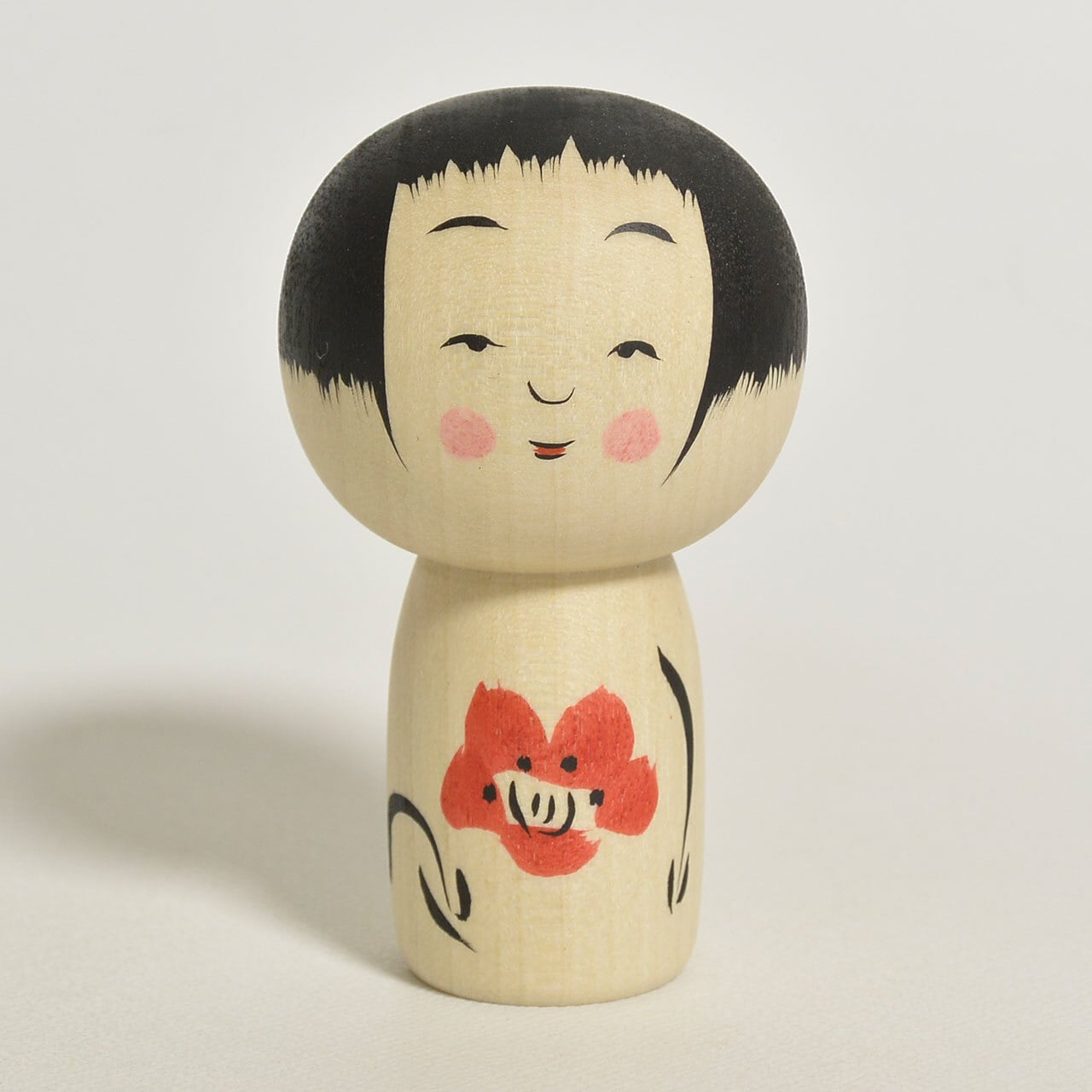 ミニ百想こけし 約2寸 約6cm 鈴木明 工人（作並系）#2433 | コケシア