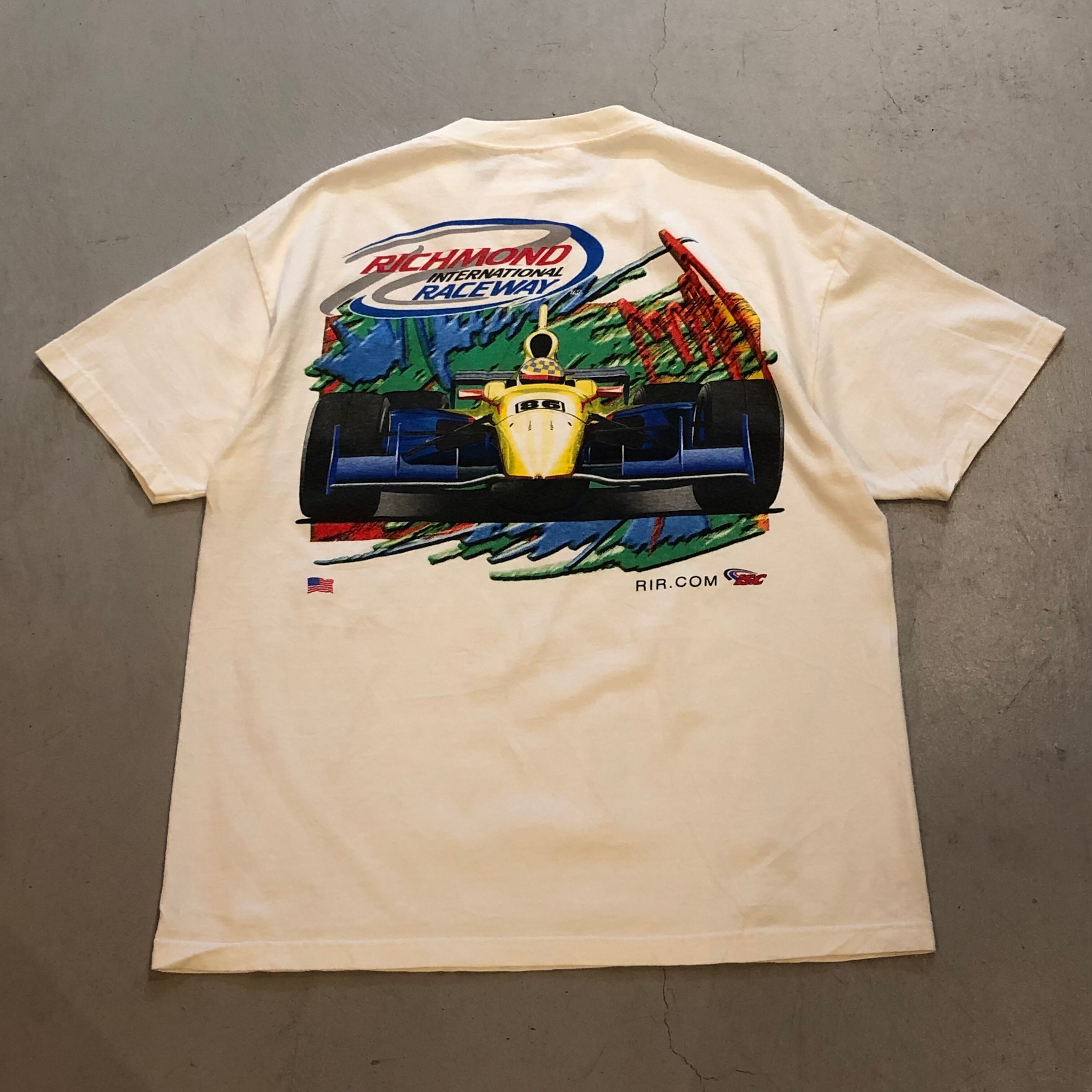 90s〜00s ISC motorsports “RICHMOND RACEWAY” pocket t-shirt【高円寺店】