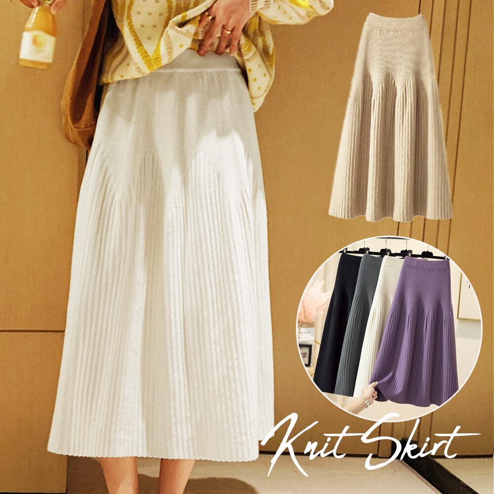 ニットスカート レディース Aライン