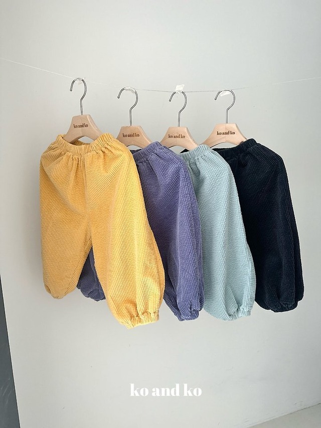 〖取寄〗韓国子供服 / 26winter / ko and ko / バブル コーデュロイパンツ / キッズ服 *XXS~L*