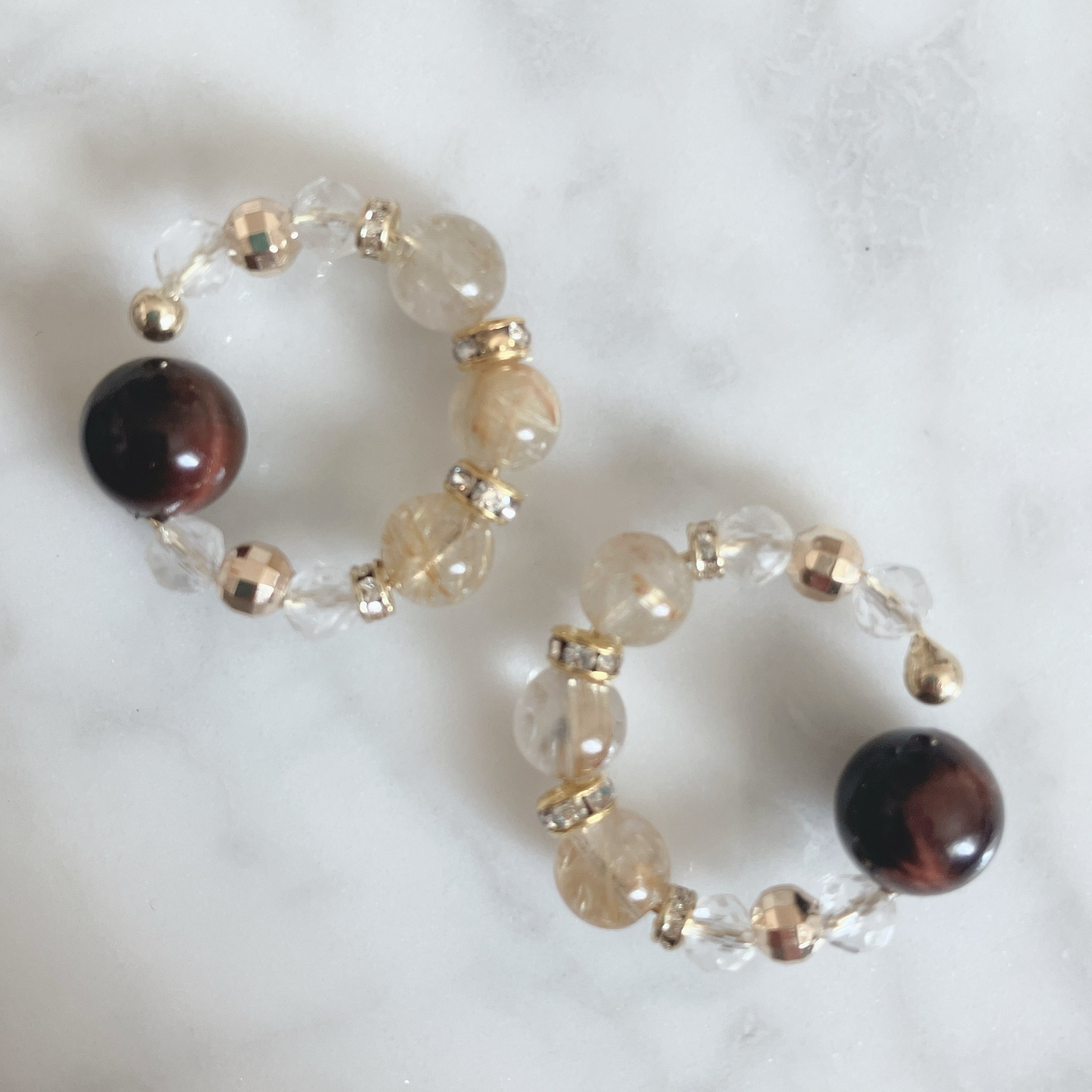 最高金運アップの相性・ルチルクォーツとタイガーアイのビューティー