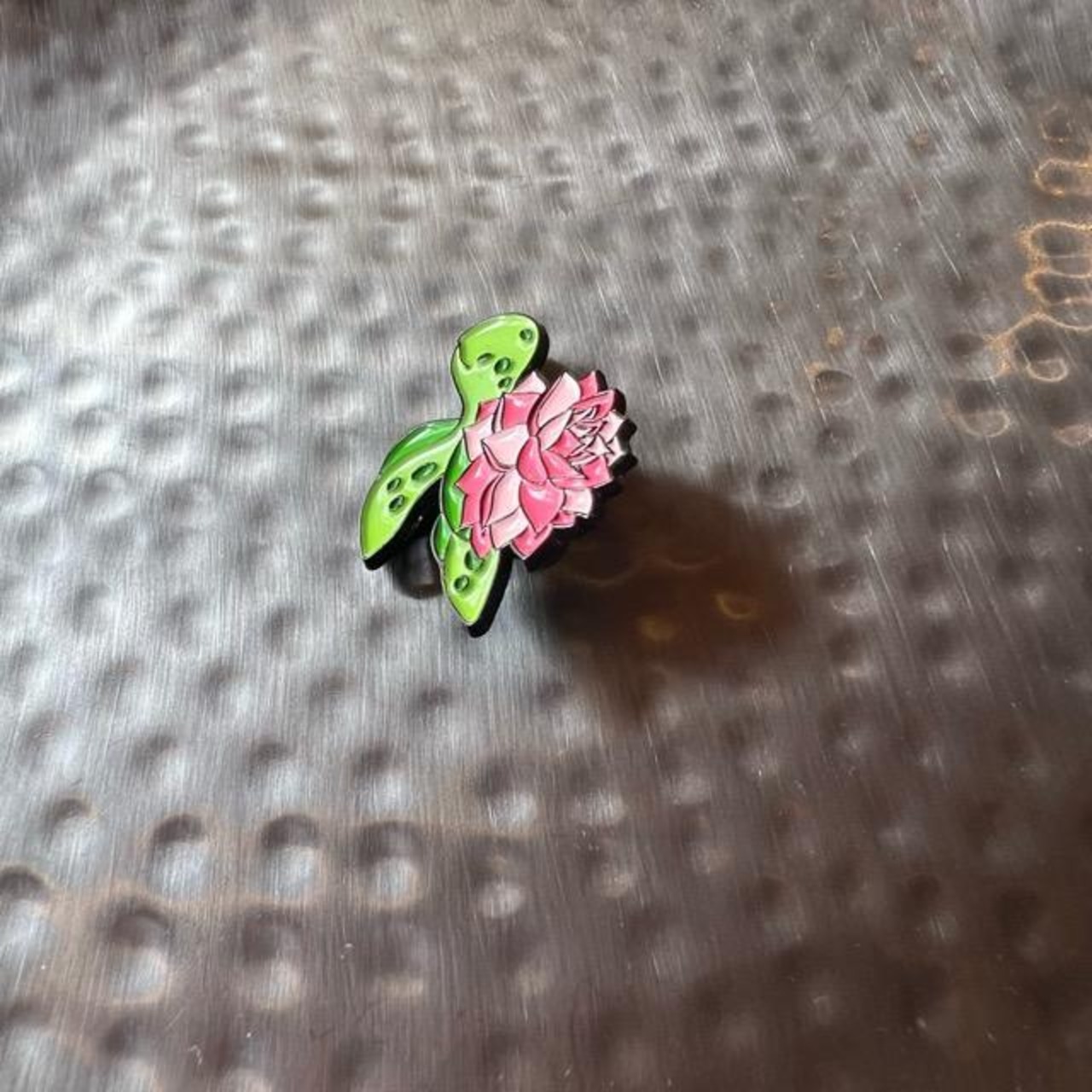 TOPANGA Jewelry　pin brooch　Flower Turtle　ピンブローチ　フラワーカメ　亀　ギフト　プレゼント