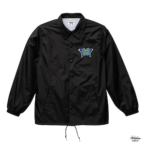 緑紫闇夜蛾虎ナイロンコーチジャケット