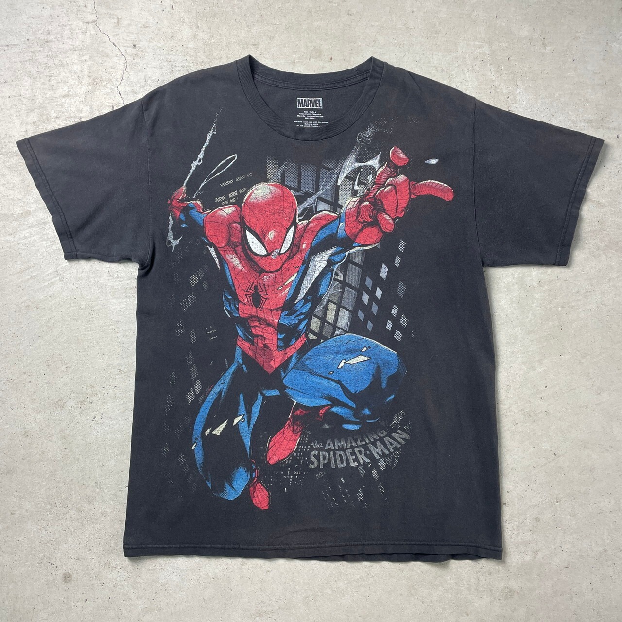 MARVEL SPIDER-MAN スパイダーマン キャラクタープリント Tシャツ 