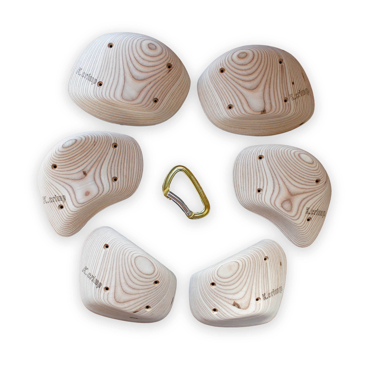 【木製クライミングホールド】SYMMETRIC JUG-1 6P