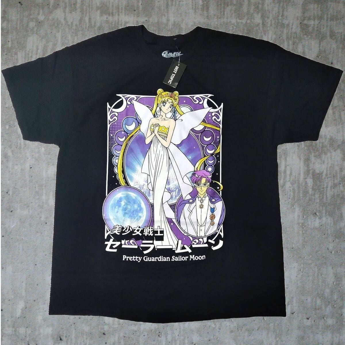 セーラームーン タナカダイスケ ストア Tシャツ 原作柄 10戦士 L