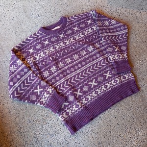 アメリカ製 ノルディック柄セーター used [212124]