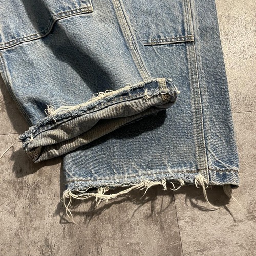 USA製 デニム ダブルニー Carhartt B07 DNM 38×34 詳細写真6