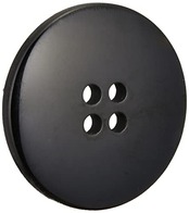 ベルアート カゼイナ ボタン 25mm 5個入 Col.09 黒 AZOMP-1009