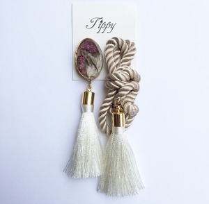 rope tassel pierce / earring