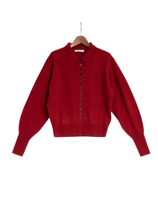 PANO-KN-003 ∫ VIVO BUTONNED CARDIGAN_RED