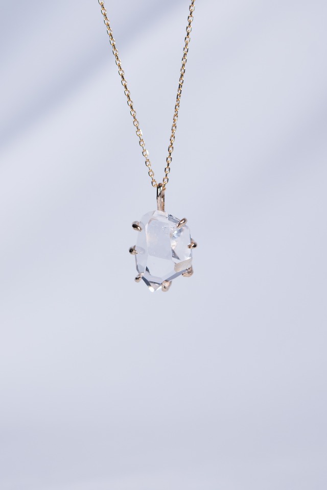 K10 Herkimer Diamond Pendant 10金ハーキマーダイヤモンドペンダント