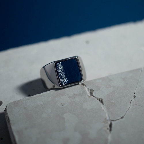 夜のかけら シグネットリング silver line