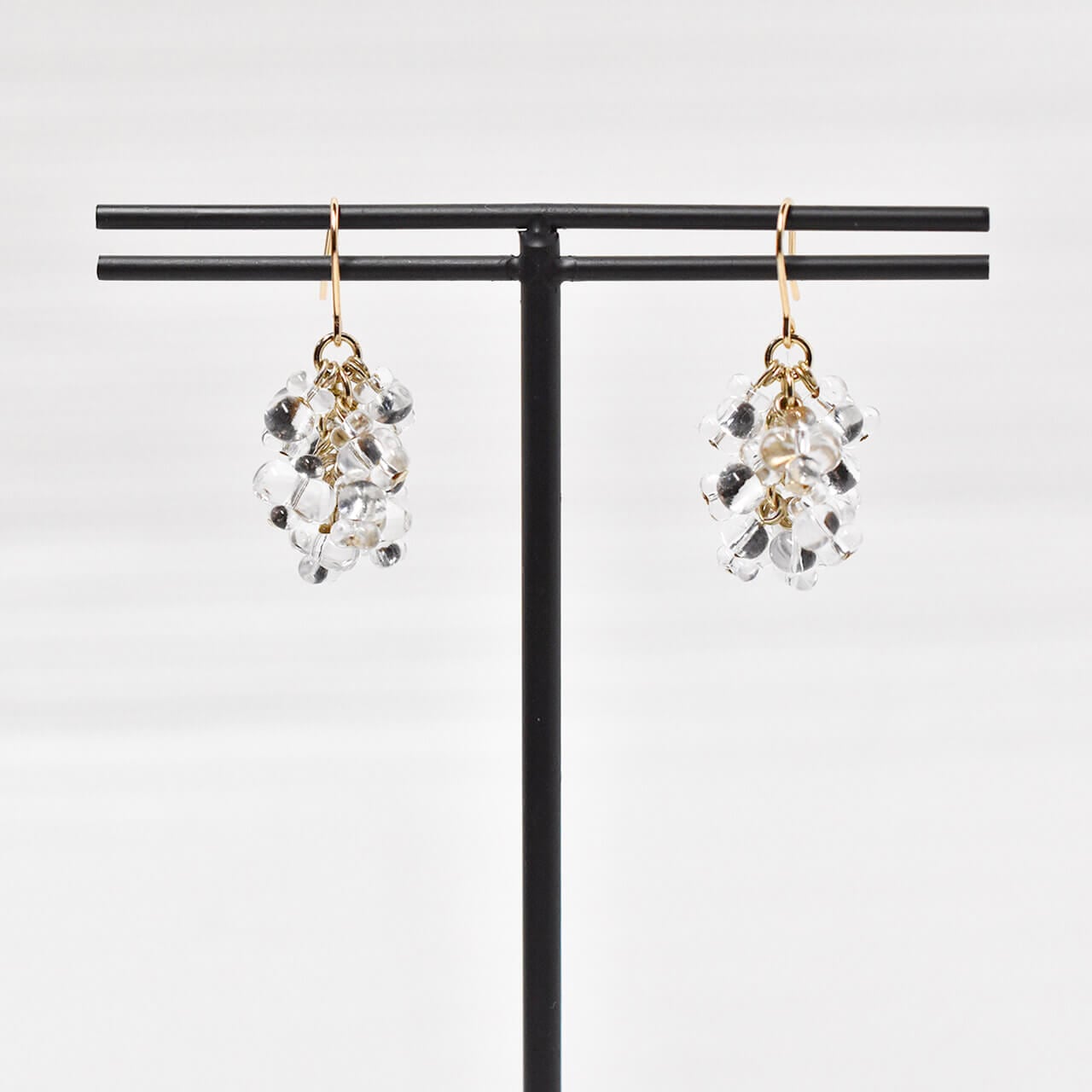 チェコビーズのジャラジャラピアス No.P35 チェコビーズのじゃらじゃら〈ピアス/イヤリング〉 | Dua