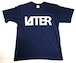 リミテッドエディションLAITER LOGO Tシャツ インディゴ×グレー