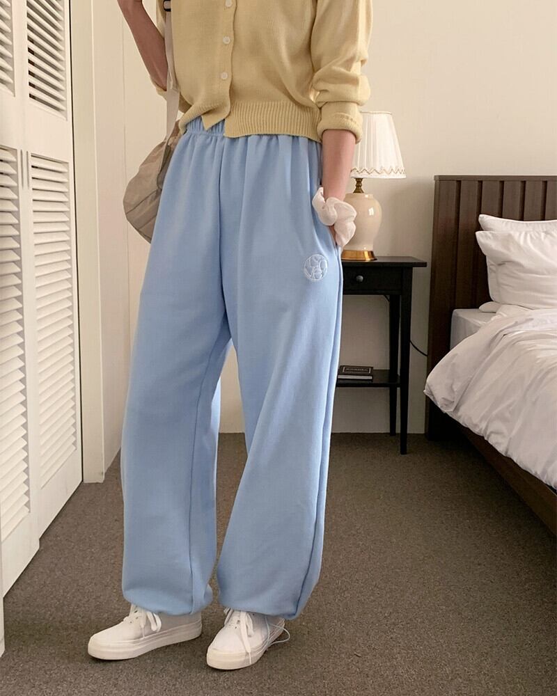 【SELECT】刺繍スウェットパンツ