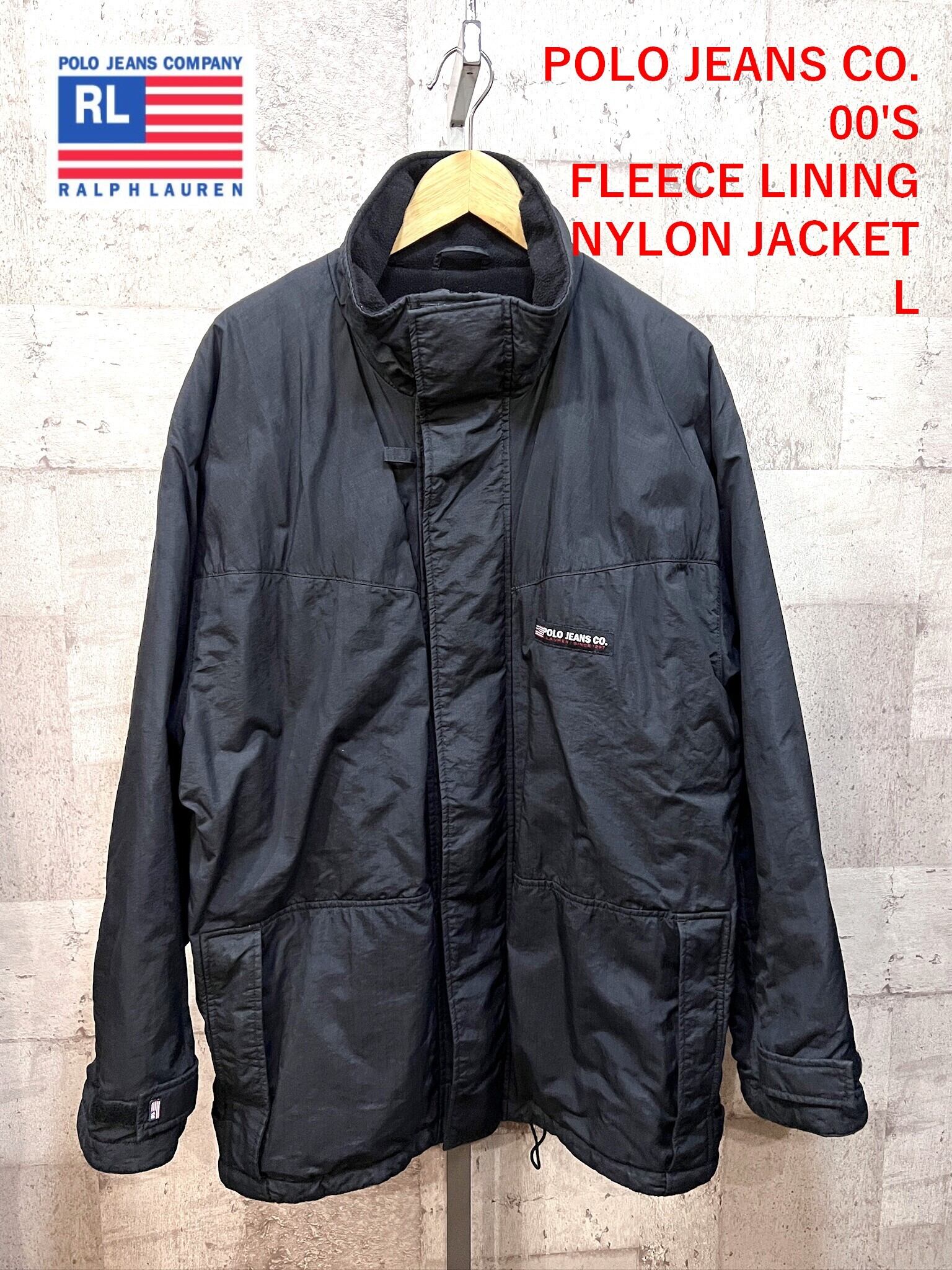 RLポロジーンズPOLO JEANSナイロンジャケット裏地フリースB系 90年代 