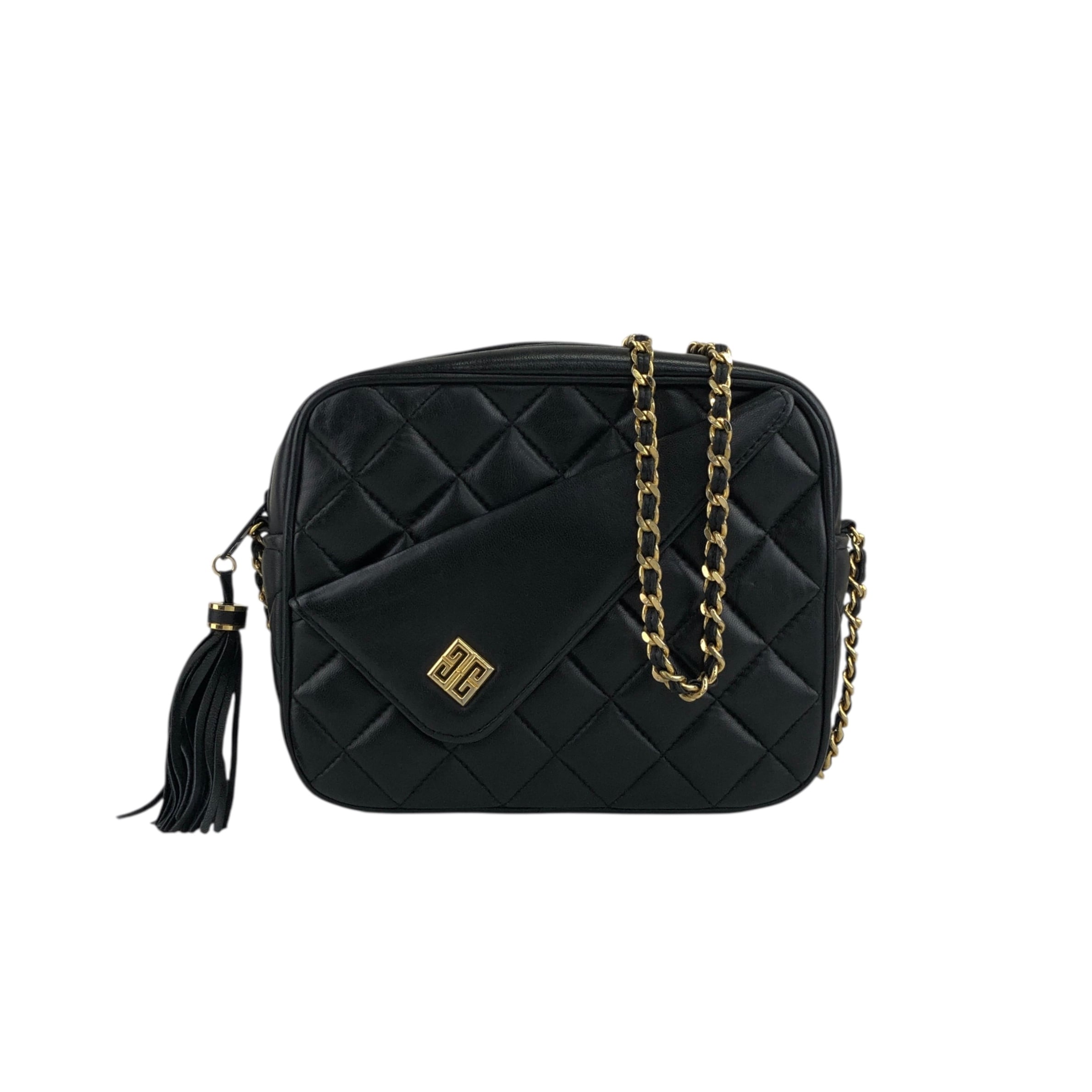 GIVENCHY ジバンシィ ショルダーバッグ ブラック ロゴ レザー