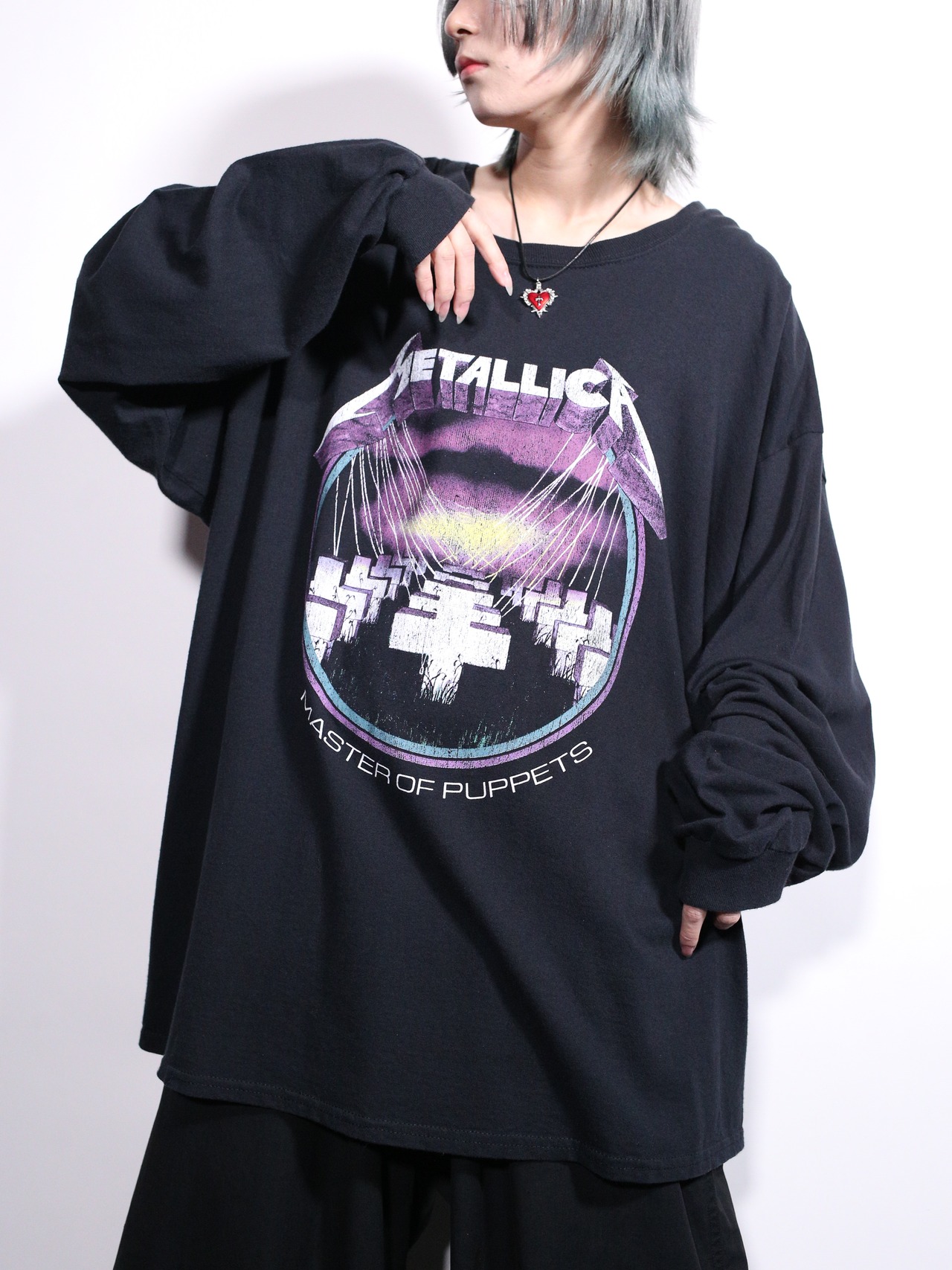 ”METALLICA” XXL print design l/s tee - 2