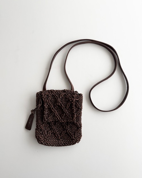 2000s CHANEL LEATHER MESH SHOULDER BAG