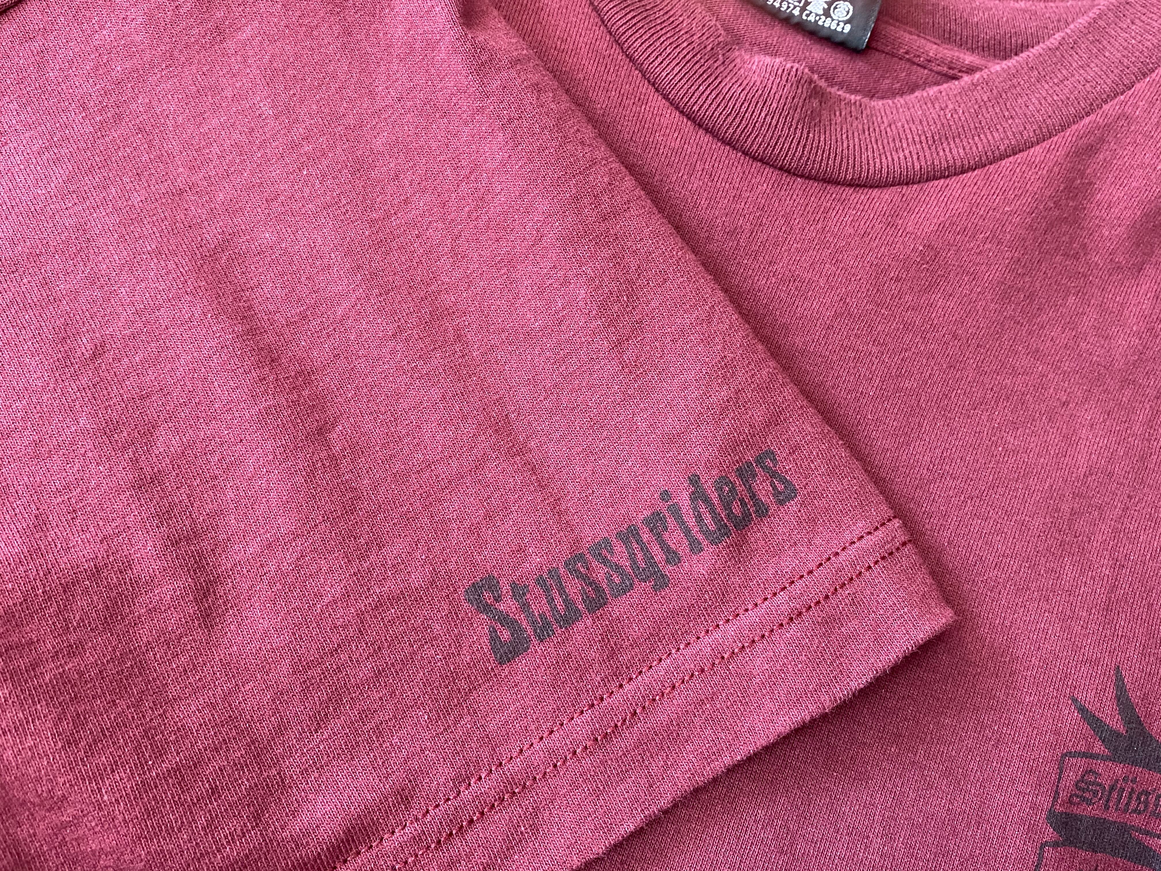 STUSSY RIDERS CUSTOMADE TEE BORDEAUX No4 XL 40IK2328 | BRAND STUSSY RIDERS CUSTOMADE TEE BORDEAUX No4 XL 40IK2328 | BRAND