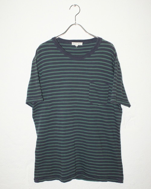 ALEX MILL Border Pattern S/S Tee