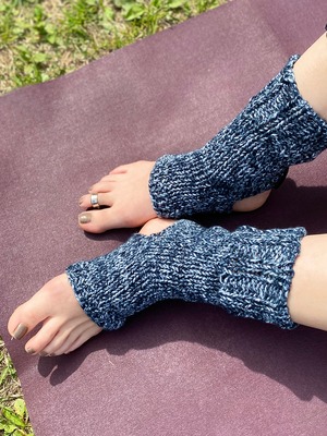 アンクルウォーマー　ストーンウォッシュデニム　My Kinda Body　