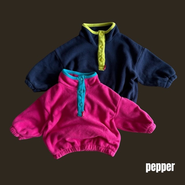 ペッパー / PEPPER / 配色アノラック / 韓国子供服 / キッズ / 26winter〖取寄〗*XS~XL*