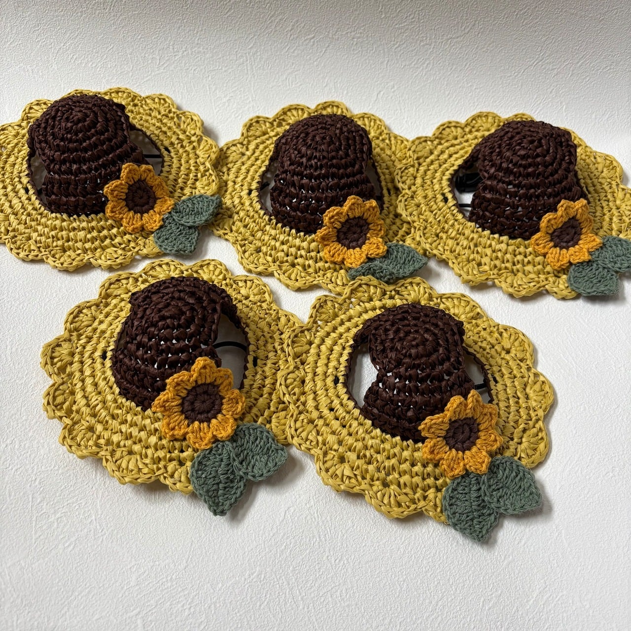 残りわずか❤️《ハンドメイド36UP》職人さん麦わらハット❤ひまわりお帽子❤数量少なめ