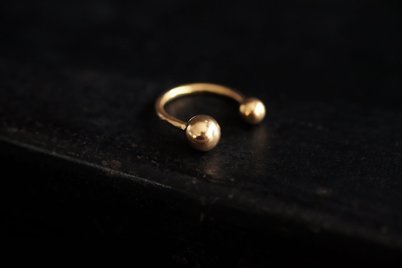 SとM2つの玉の指輪 （gold） | SUNn・寸