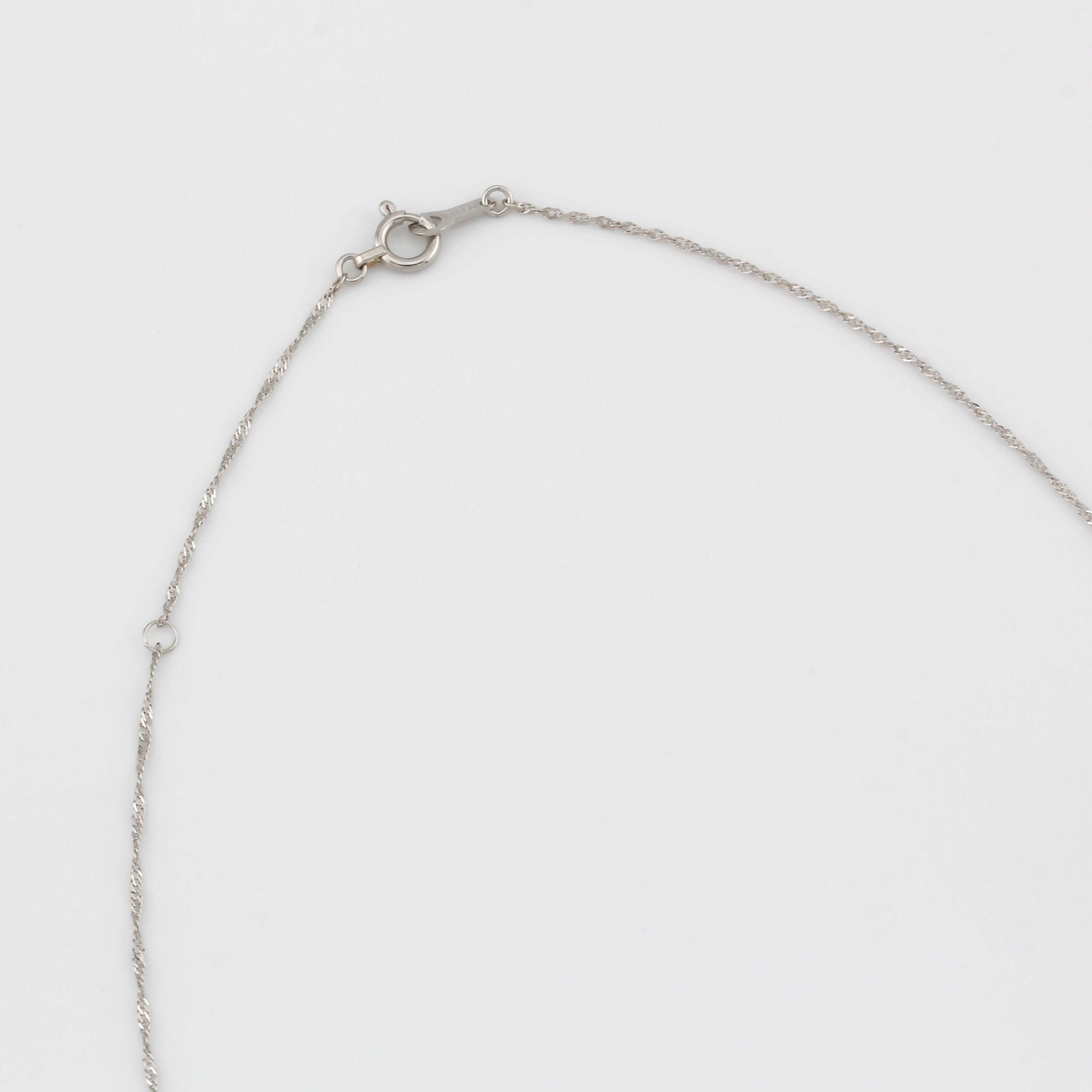 Pt850 ツイストチェーンネックレス 40cm No.193 | スキンジュエリー