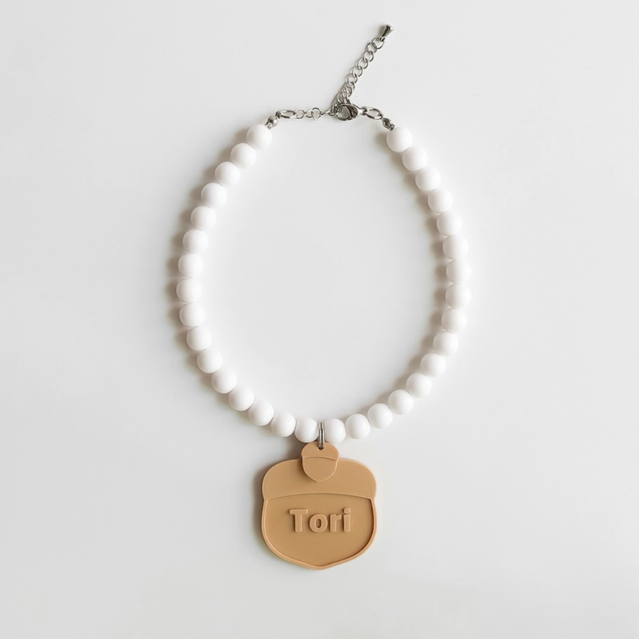 【予約】[ Snugroo ] Pet Necklace Beads｜Acorn - 3