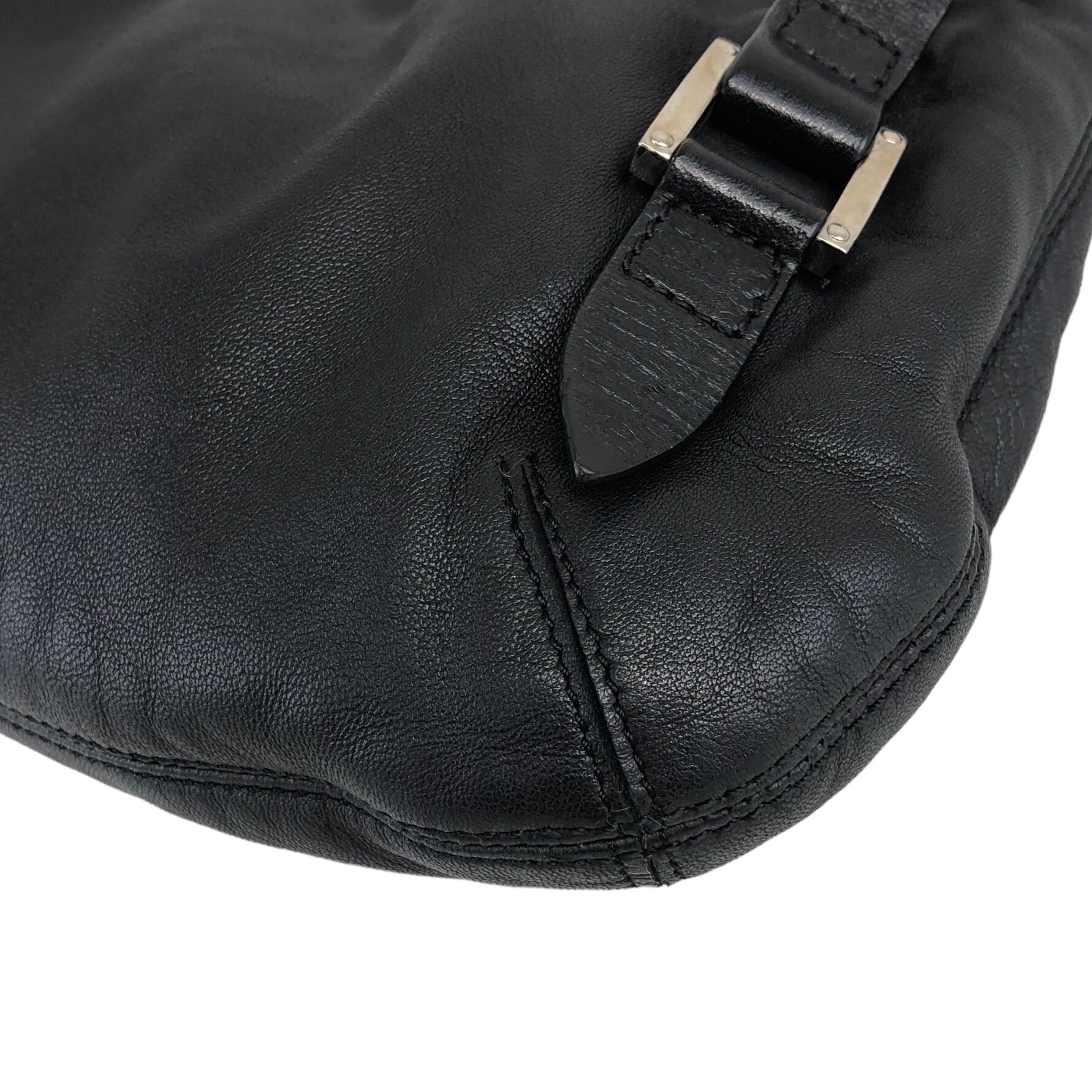 LOEWE ロエベ ショルダーバッグ ブラック アナグラム ナッパレザー