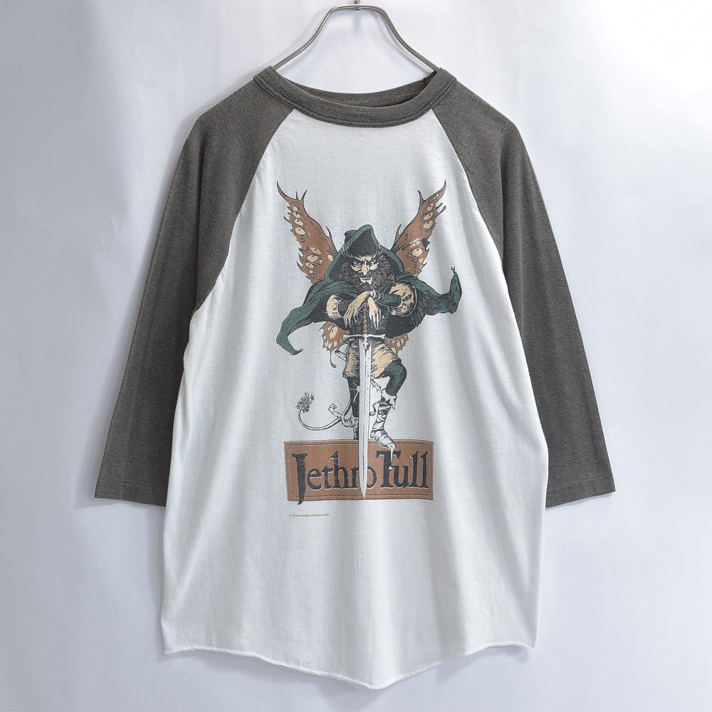 80s ラグランロンT ヴィンテージ 80s JETHRO TULL 1988 ラグラン切替 ツアー Tシャツ バンドT ロックT