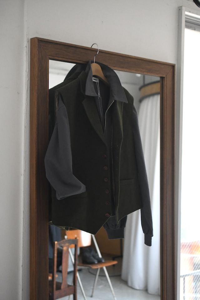 REVERBERATE / HALF ZIP JERSEY (D.GRAY)