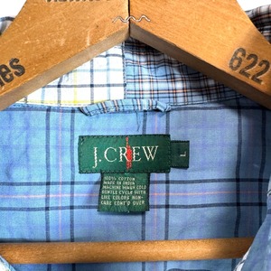 90's J.CREW PATCHWORK L/S SHIRT
