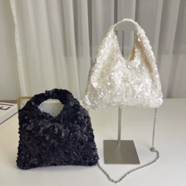 ワンハンドル スパンコール ミニバッグ 236559