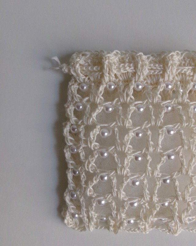 pearl drawstring bag