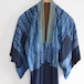 襦袢 着物 絞り 縮緬 古布 クレイジーパターン 襤褸 ジャパンヴィンテージ リメイク素材 | Juban Kimono Robe Long Shibori Dyed Chirimen Crazy Pattern Boro Japan Vintage