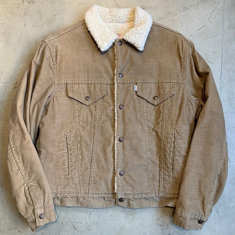 70s USA製 Levi's コーデュロイ シャツ ブラウン 白タブ