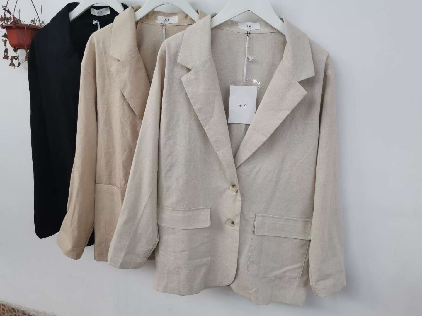 リネンブレンドジャケット　　ASF-212010-1048