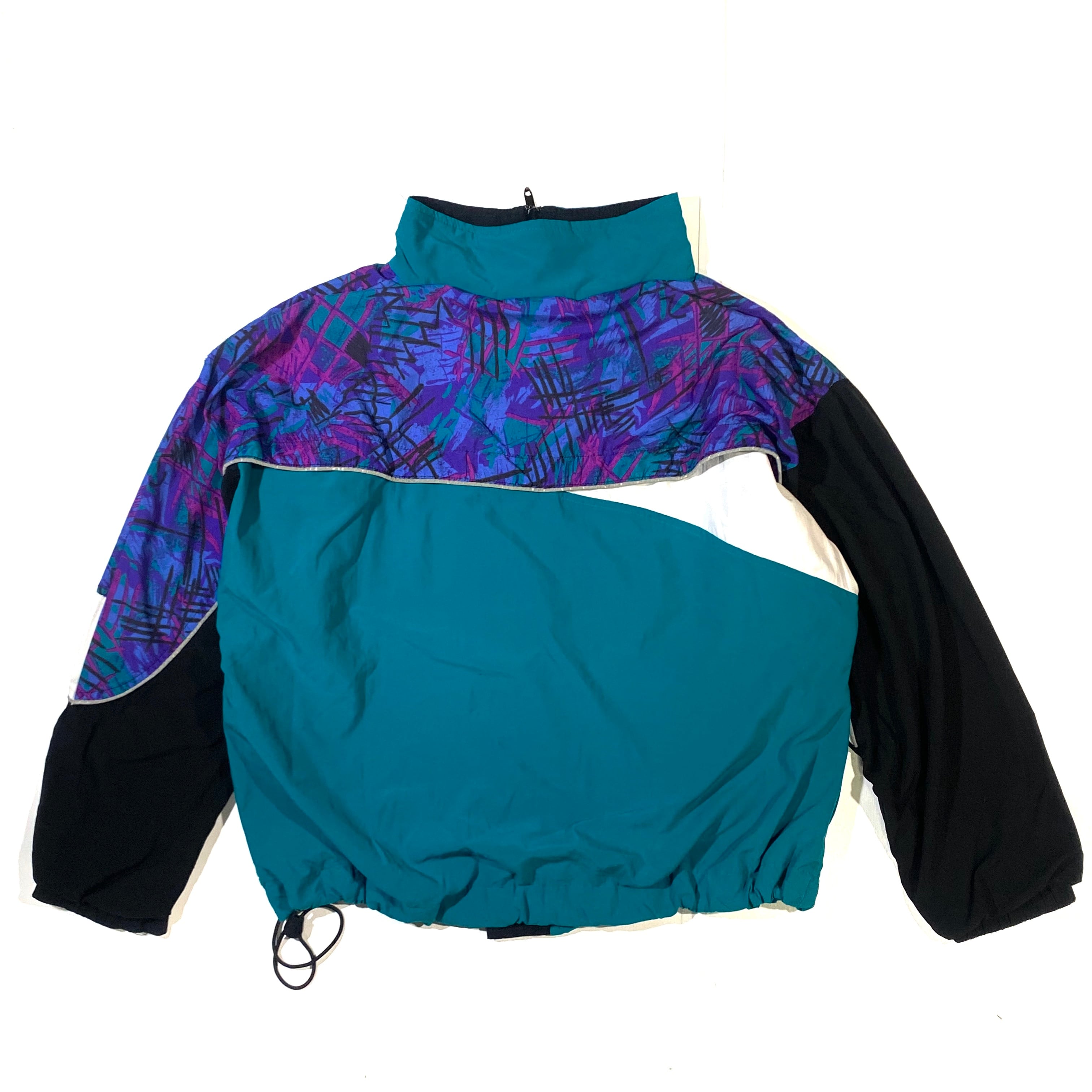 ビ*ス様 幾何学模様ジャケット レッド グリーン パープル ビ*ス様 幾何学模様ジャケット レッド グリーン パープル マルチカラー