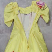 フラダンス 衣装 FANCY DRESS ファンシードレス ワンピース ドレス イエロー系 ハワイアンプリント 花柄 植物柄 パフスリーブ ハワイアンダンス ハワイアン アロハ フラ ダンス レッスン 練習 黄 ピンク系 パープル系 オレンジ系 グリーン系 フレアスカート 華やか 鮮やか かわいい 明るい