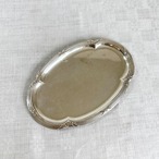 ミニトレー　シルバープレート　オーバル型　アクセサリートレー　メガネ置き　小物整理 19otg23