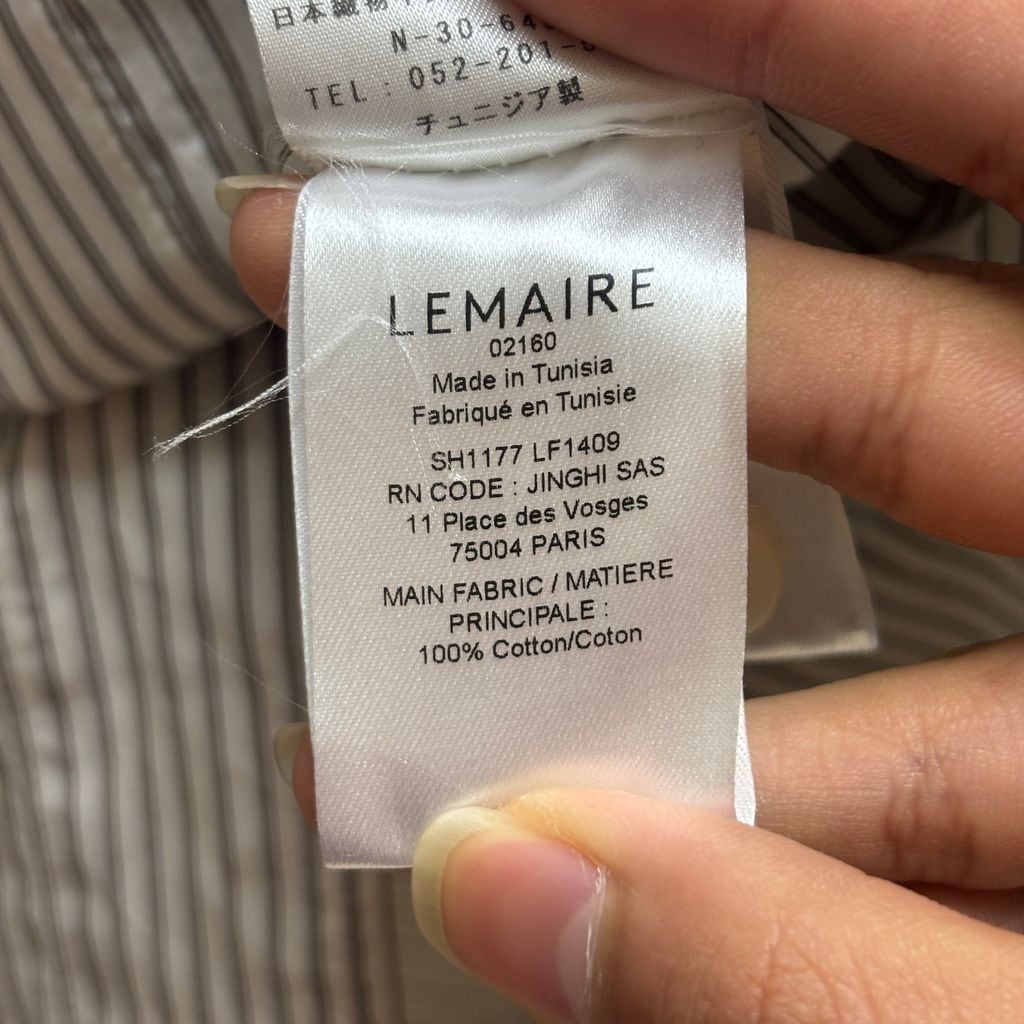 LEMAIRE ルメール 25SS PYJAMA SHIRT ストライプシャツ SH1177 LF1409